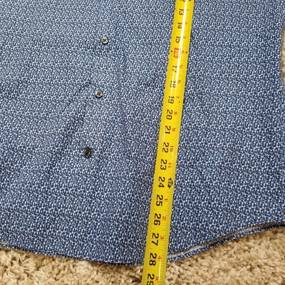 Calvin Klein Slim Fit Long Sleeve Button Down Size Large 34/35 16 - 16.5 - Picture 2 of 6